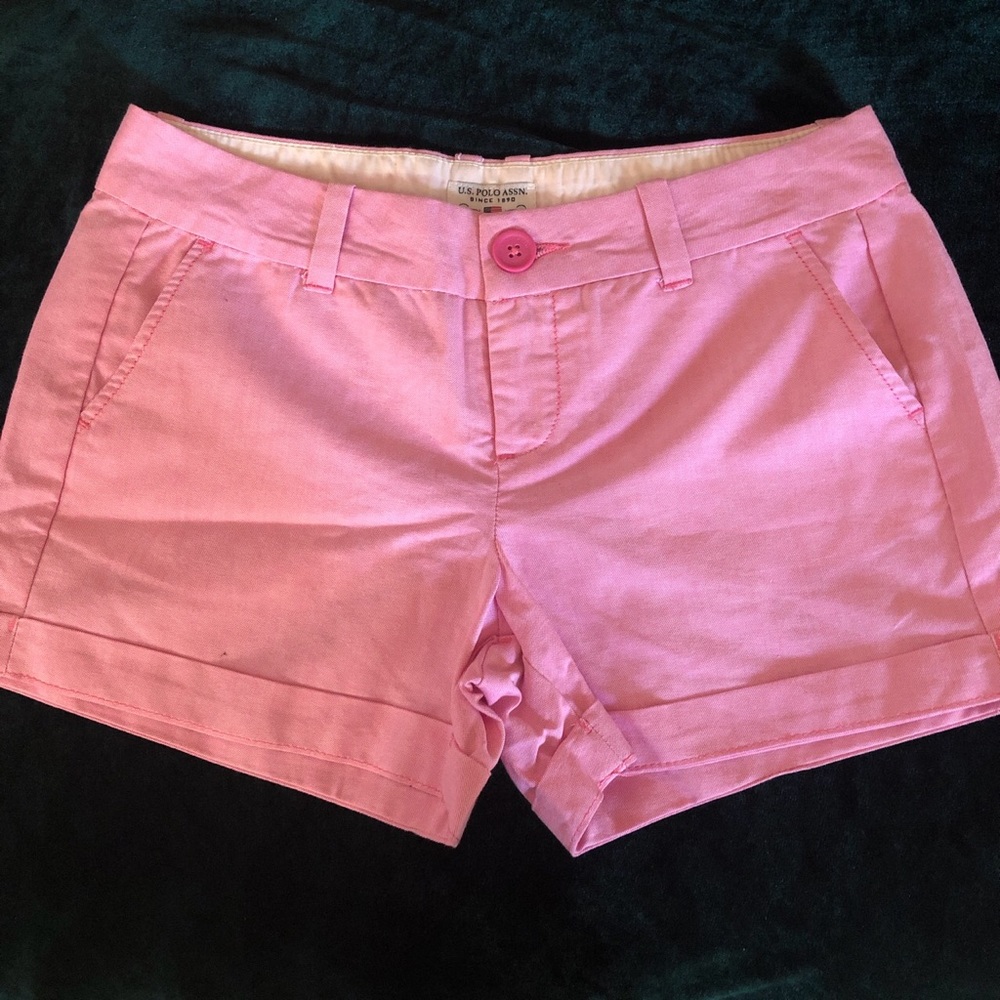 pink POLO shorts